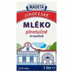 Madeta Jihočeské mléko plnotučné trvanlivé
