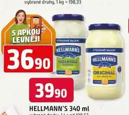 Trefa Hellmann's majonéza, tatarská omáčka 340ml, vybrané druhy nabídka