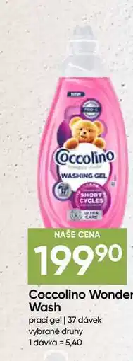 Hruška Coccolino Wonder Wash prací gel 37 dávek nabídka