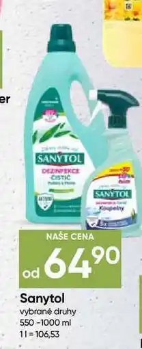 Hruška Sanytol vybrané druhy nabídka