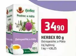 Trefa HERBEX 80 g Ostropestřec a Máta čaj bylinný nabídka