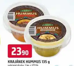 Trefa KRAJÁNEK HUMMUS nabídka