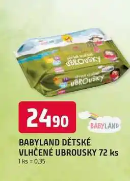 Trefa UBROUSKY BABYLAND DĚTSKÉ VLHČENÉ UBROUSKY 72 ks nabídka