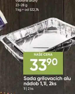Hruška Sada grilovacích alu nádob nabídka