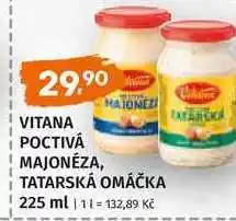 Trefa Vitana Poctivá tatarská omáčka, majonéza 225ml, vybrané druhy nabídka