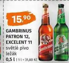 Trefa Gambrinus Excelent 11°, světlý ležák nabídka