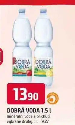 Trefa Dobrá voda ochucená 1,5l, různé druhy 1.5l nabídka