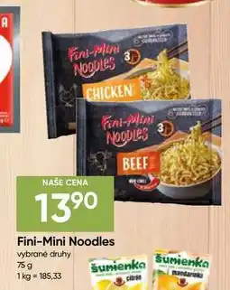 Hruška Fini-Mini Noodles nabídka
