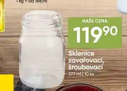 Hruška Sklenice zavařovací, šroubovaci 377 ml 10 ks nabídka