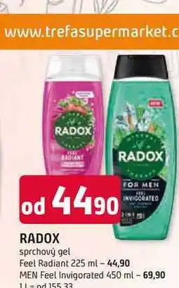 Trefa RADOX sprchový gel nabídka