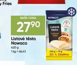 Hruška NOWACO Listové těsto nabídka