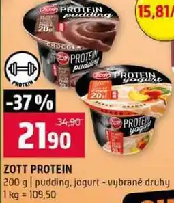 Terno ZOTT PROTEIN 200 g pudding, jogurt vybrané druhy nabídka