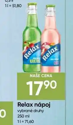 Hruška Relax nápoj vybrané druhy nabídka