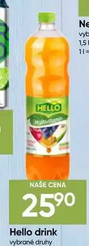 Hruška Hello drink vybrané druhy nabídka