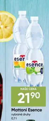 Hruška Mattoni Esence vybrané druhy nabídka