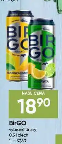 Hruška BirGO vybrané druhy 0,5l plech nabídka
