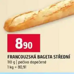 Terno FRANCOUZSKÁ BAGETA STŘEDNÍ 110 g pečivo dopečené nabídka