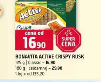 Terno BONAVITA ACTIVE CRISPY RUSK 125 g Classic 180 g celozrnný nabídka