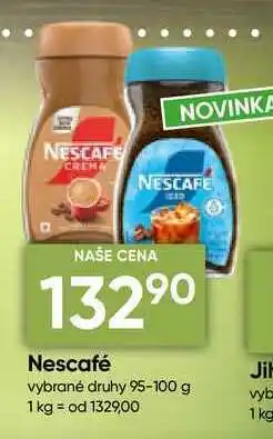Hruška Nescafé vybrané druhy nabídka