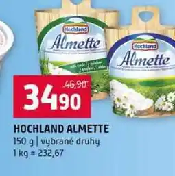 Terno HOCHLAND ALMETTE 150 g vybrané druhy nabídka