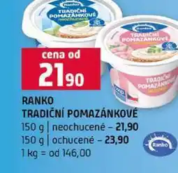 Terno RANKO TRADIČNÍ POMAZÁNKOVÉ 150 g neochucené 150 g ochucené nabídka