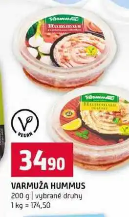 Terno VARMUŽA HUMMUS 200 g vybrané druhy nabídka
