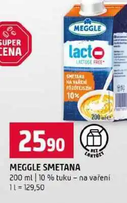 Terno MEGGLE SMETANA 200 ml 10 % tuku na vaření nabídka