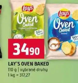 Terno LAY'S OVEN BAKED 110 g vybrané druhy nabídka