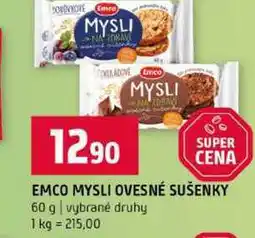Terno EMCO MYSLI OVESNÉ SUŠENKY 60 g vybrané druhy nabídka