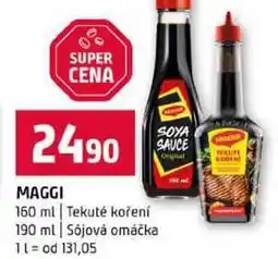 Terno MAGGI 160 ml Tekuté koření 190 ml Sójová omáčka nabídka