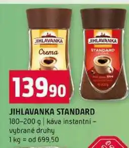 Terno JIHLAVANKA STANDARD 180-200 g káva instantní vybrané druhy nabídka