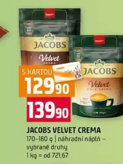 Terno JACOBS VELVET CREMA 170-180 g náhradní náplň vybrané druhy nabídka