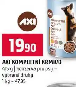 Terno AXI KOMPLETNÍ KRMIVO 415 g konzerva pro psy vybrané druhy nabídka