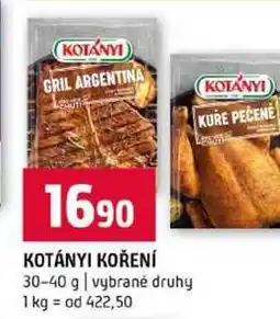 Terno KOTÁNYI KOŘENÍ 30-40 g vybrané druhy nabídka
