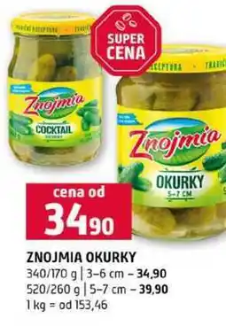 Terno ZNOJMIA OKURKY 340/170 g 3-6 cm 520/260 g 5-7 cm nabídka