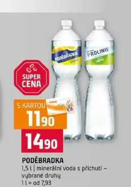 Terno PODĚBRADKA 1,5l minerální voda s příchutí vybrané druhy nabídka