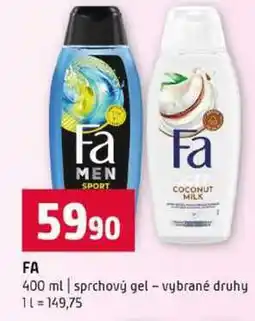 Terno FA 400 ml sprchový gel vybrané druhy nabídka
