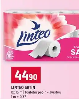 Terno LINTEO SATIN 8x 15 m toaletni papir 3vrstvý nabídka