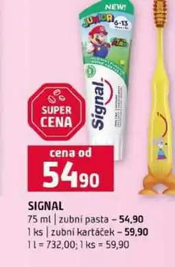 Terno SIGNAL 75 ml zubní pasta 1 ks zubní kartáček nabídka