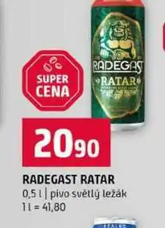 Terno RADEGAST RATAR 0,5l pivo světlý ležák nabídka