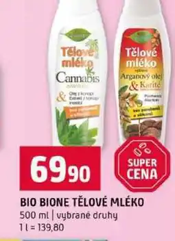 Terno BIO BIONE TĚLOVÉ MLÉKO 500 ml vybrané druhy nabídka