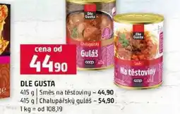 Terno DLE GUSTA 415 g Směs na těstoviny 415 g Chalupářský guláš nabídka