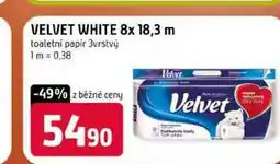 Terno VELVET WHITE 8x 18,3 m toaletní papir 3vrstvý nabídka
