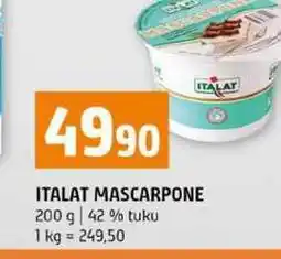 Terno ITALAT MASCARPONE 200 g 42% tuku nabídka