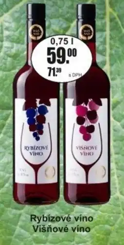 Adam Rybízové víno Višňové víno nabídka