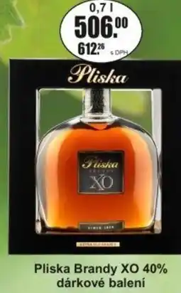 Adam Pliska Brandy XO 40% dárkové balení nabídka