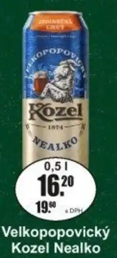 Adam Velkopopovický Kozel Nealko nabídka