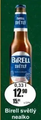 Adam Birell světlý nealko nabídka