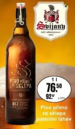 Adam Pivo přímo ze sklepa patentní láhev nabídka