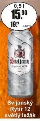 Adam Svijanský Rytíř 12 světlý ležák nabídka